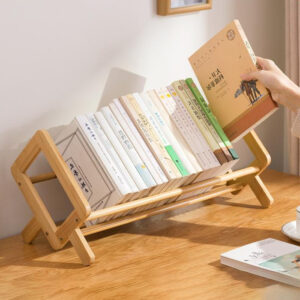 Rak Buku Kayu Mini 50cm