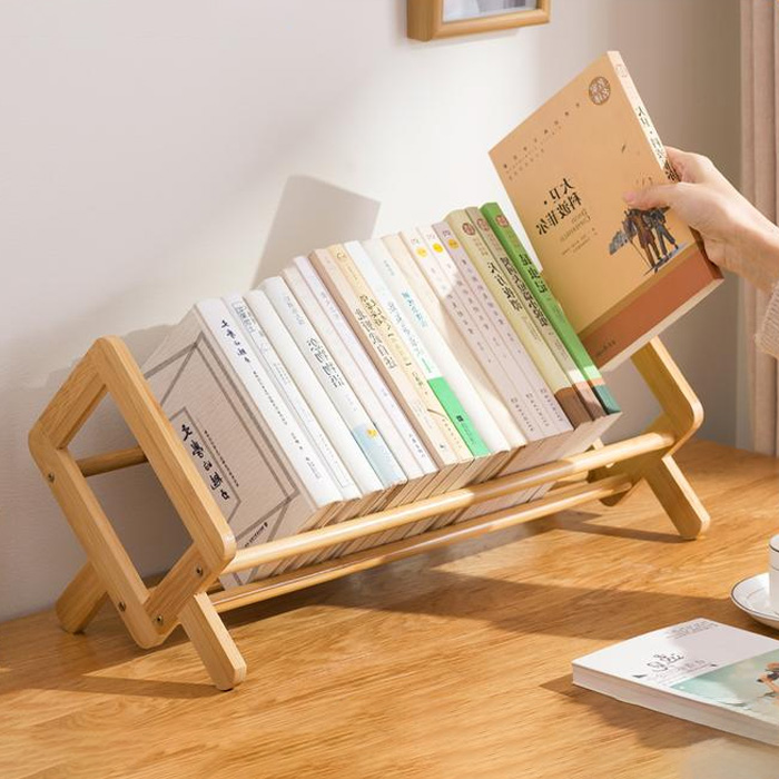 Rak Buku Kayu Mini 50cm